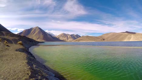 Time-Lapse-Pangong-Lake,-Leh-Ladakh,-Indien