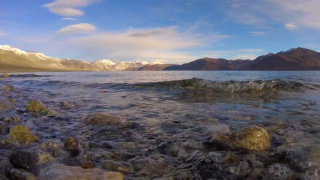 Tiempo-lapso-Pangong-Lake,-Leh-Ladakh,-India