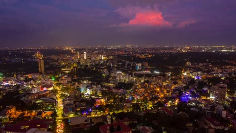 sunset-bangalore-cityscape-traffic-street-aerial-panorama-timelapse-4k-india