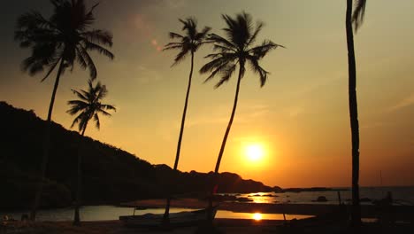 Agonda-atardecer-Lapso-de-tiempo