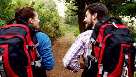 Smiling-couple-walking