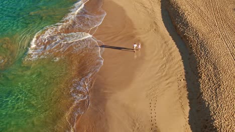 Happy-Retired-Couple-Walking-Down-the-Beach