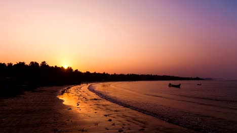 Fishermen-go-to-sea-in-in-boat-sunrise