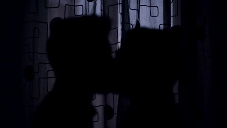 Silhouette-of-gay-men-kissing-tenderly