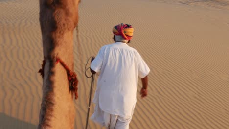 Point-of-View-of-a-ride-of-camel-in-sand-dunes-in-the-desert