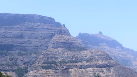 Sahyadri-barren-Indian-mountain-range-plates,-western-ghats