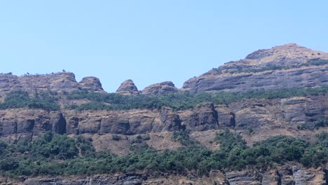 Sahyadri-barren-Indian-mountain-range-plates,-western-ghats