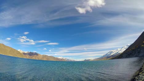 Tiempo-lapso-Pangong-Lake,-Leh-Ladakh,-India