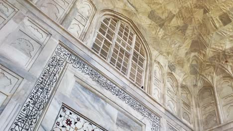 Architektonische-Details-am-Taj-Mahal,-Indien