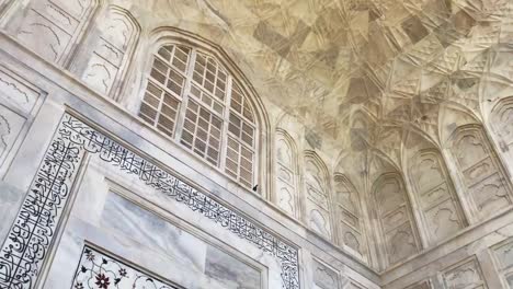 Architektonische-Details-am-Taj-Mahal,-Indien