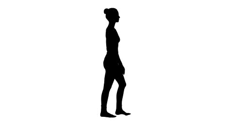 Silhouette-Yoga-woman-walking