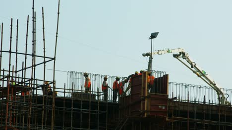 Time-Lapse-shot-of-a-building-under-construction