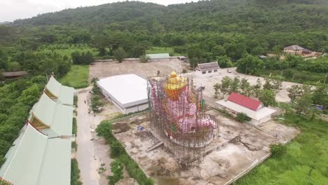 areial-view-the-pink-Ganesh-while-creating.