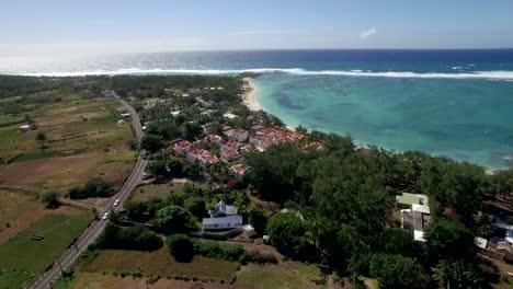 Volando-sobre-Isla-Mauricio-en-el-Océano-Índico