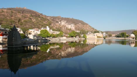 Ciudad-de-Bundi,-Rajasthan,-India.