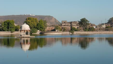 Bundi-Stadtbild,-Rajasthan,-Indien.