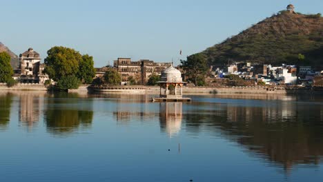 Ciudad-de-Bundi,-Rajasthan,-India.