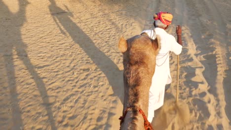 Point-of-View-of-a-ride-of-camel-in-sand-dunes-in-the-desert