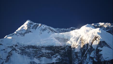 Annapurna-Gipfel-im-Himalaya-Bereich,-Annapurna-Region-Nepal