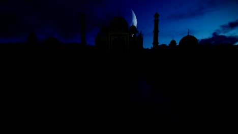 Taj-Mahal-24-Stunden-Zeitraffer,-4K