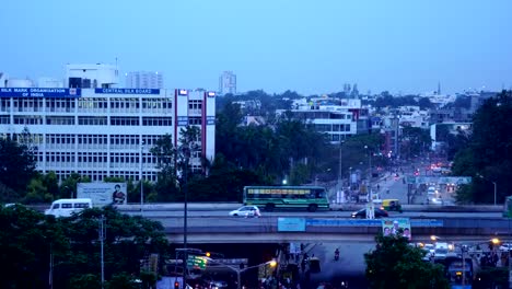 Abends-Blick-auf-Silk-Board-Junction-Bangalore