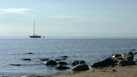 Yacht-Near-Coast