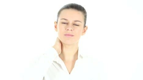 Neck-Pain,-Tired-Woman-with-Neckache