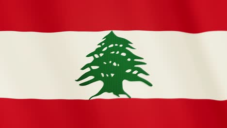 Libanon-Flagge-winken-Animation.-Vollbild.-Symbol-des-Landes