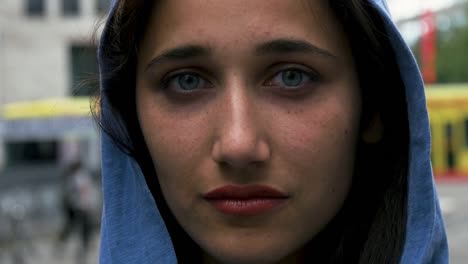 Young-Indian-Woman-With-Blue-Headdress