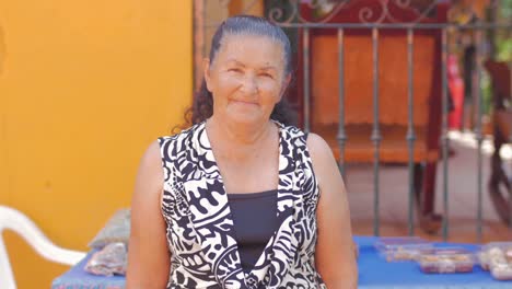 Close-up-of-a-hispanic-woman-looking-serious-in-Mexico