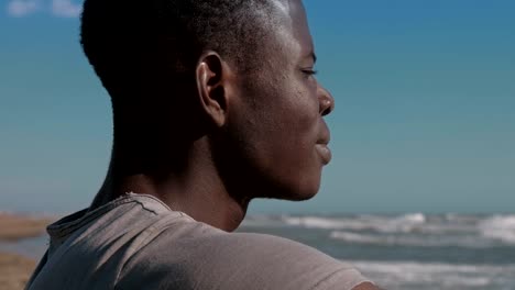 Nature,sea,relax.-Black-african-man-contemplating-the-ocean--close-up