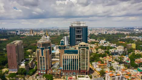 antena-centro-de-la-ciudad-de-Bangalore-india-timelapse-4k-de-panorama