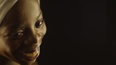 Portrait-of-Black-Woman-Laughing-and-Talking