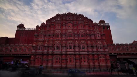 Hawa-Mahal--palacio-de-vientos,-Jaipur,-India.