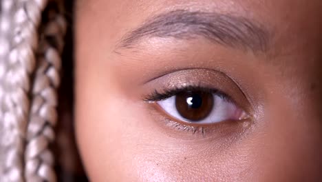 Brown-eye-of-an-African-girl-with-dreadlocks