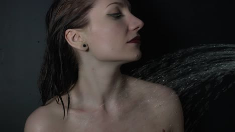 4k-shoot-of-a-model-in-shower-with-water-jet---side-shoot