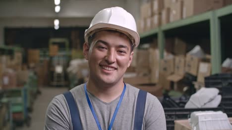 Portrait-of-Smiling-Asian-Factory-Worker