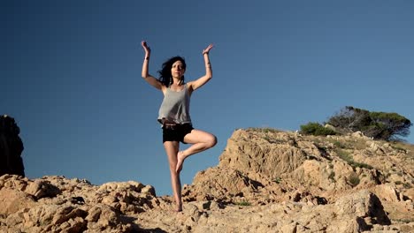 Woman-in-a-yoga-pose