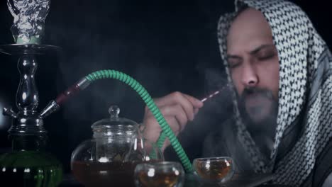 4k-Arabic-Man-Smoking-Hookah--Water-Pipe