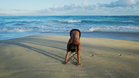 Woman-Practicing-Yoga