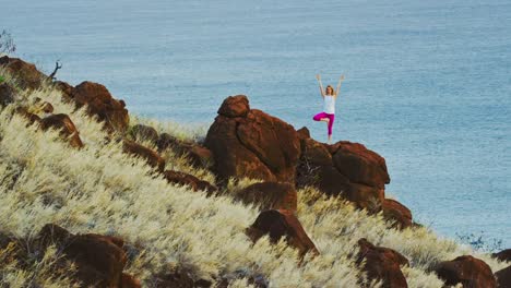 Woman-Practicing-Yoga