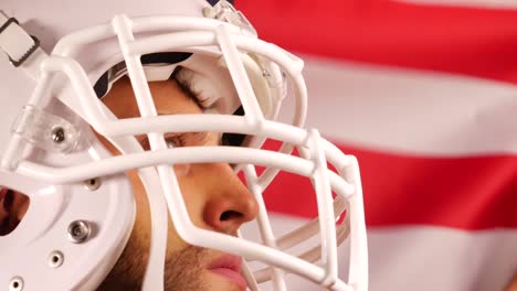 Player-of-American-Football-with-USA-flag