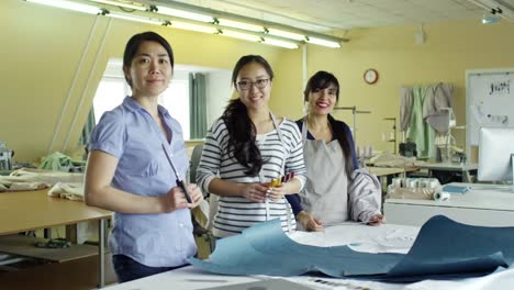 Portrait-of-Multiethnic-Seamstresses-at-Work