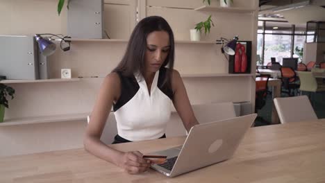 Indian-female-buy-online-in-the-modern-office