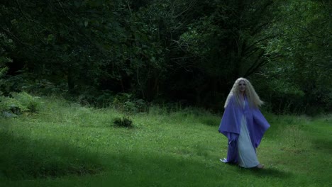 4k-Fantasy-Shot-of-a-Fairy-Walking-and-looking-for-Someone-in-the-Forest