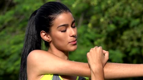 Woman-Stretching-Or-Practicing-Yoga