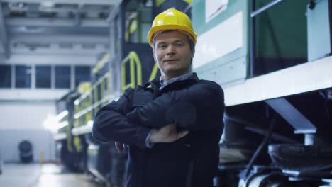 Portrait-of-Confident-Attractive-Technician-in-Industrial-Environment.