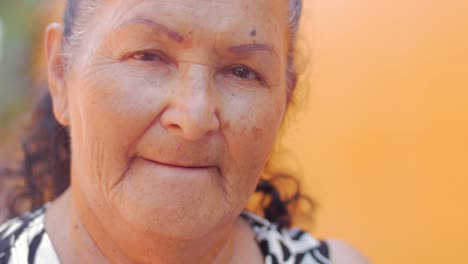 Close-up-of-a-hispanic-woman-looking-serious-in-Mexico