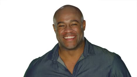 Happy-man-laughs-and-smiles,-on-a-white-studio-background