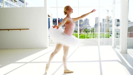Ballerina-practicing-ballet-dance